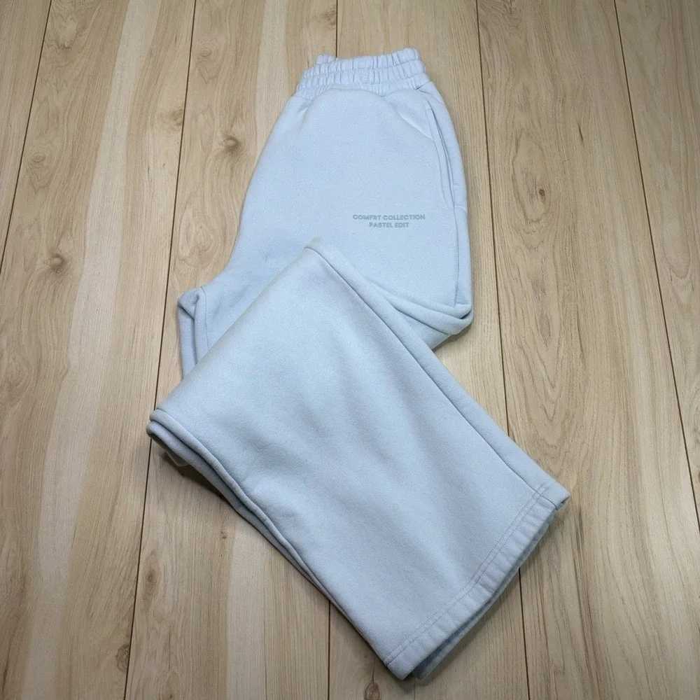 Comfrt Collection Pastel Edit Blue Women's Sweatpants Wide Leg Large Stretch - Picture 1 of 12